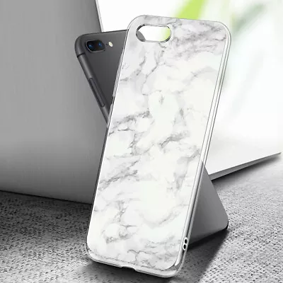 $7.99 • Buy ( For IPhone 6 Plus / 6S Plus ) Art Clear Case Cover C0084 Carrara Marble