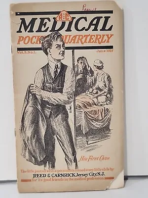 1922 Medical Pocket Quarterly Reed & Carrick Quack Medicine Blazek Siamese Twins • $65.99