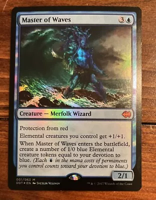 Master Of Waves FOIL Merfolk Vs. Goblins Blue Mythic Rare MTG • $2.30