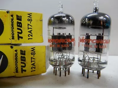 $30 • Buy GE Labeled Motorola 12AT7 8M Vacuum Tube Red Graphics 1964 122/124 111/118% Gm!!