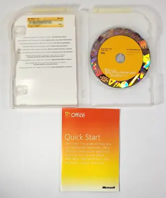 Microsoft Office Home And Student 2010 Full Version W/Product Key DVD & Box • $22.99