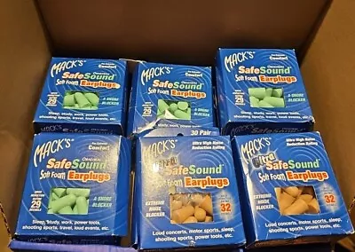 15 Pack Mack's Original Soft Foam Earplugs 30 Pair Value Pack Mix • $19.99