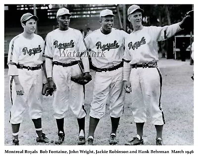 1946 Spring  AAA Montreal Royals Jackie Robinson & Teammates 8 X 10 Photo Pic • $5.99