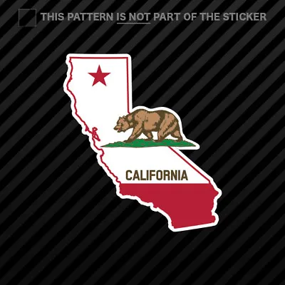 California Flag State Shaped Sticker Vinyl Republic CA California Native • $3.99