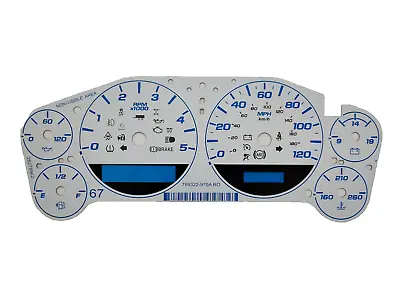 White Gauge Face Overlay For 2008 - 2013 Silverado Sierra Diesel Gauge Clusters • $49.95