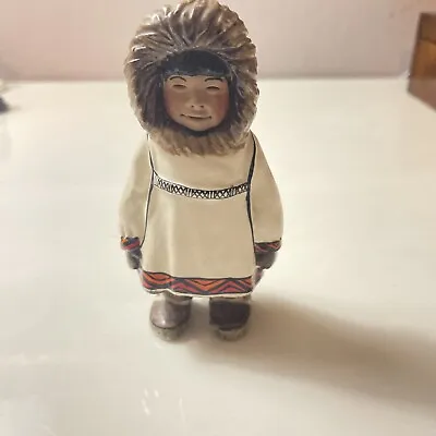 C. Alan Johnson Kaipuk Eskimo Girl Figurine 1962 White Coat N172 • $185