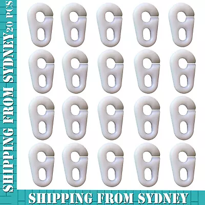 20PCS Nylon Sister Clips For Boat/Yacht/Marine/Sailing/Flag/Pennant Staff Tools • $11.89