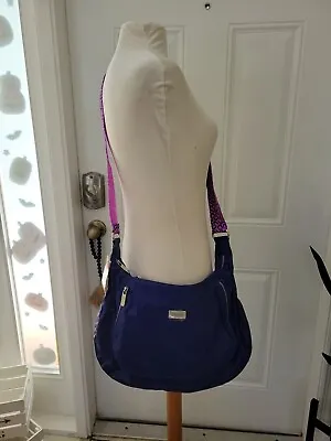 $29.99 • Buy Zumba Fitness Peek-a-boo Crossbody Bag Blue Print Shoulder Bag Purse Handbag