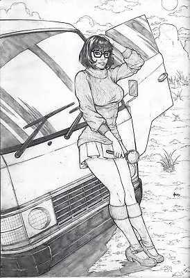 Velma Sexy(8x11) Pinup- Original Comic Page By Izo M2 • $30