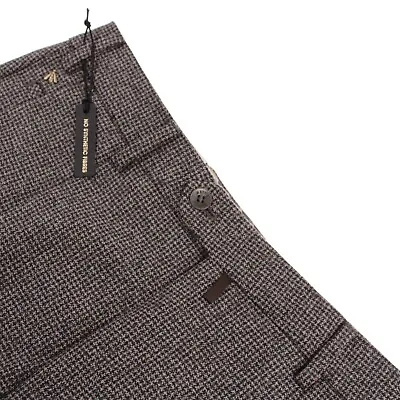 Meyer NWT Dress Pants Single Pleat Size 50 34 US Brown Wool Blend • $124.99