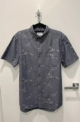 Vanishing Elephant Men’s Short Sleeve Shirt / Size S • $20