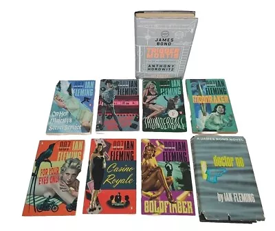 007 James Bond 9 Books Mixed PB/HC Lot Including 7 Penguin Publishing PB Books • $58.95