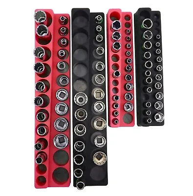 Magnetic Socket Holder Set 4pc Mechanics Time Saver 3/8  & 1/4  Drive MTSRBK • $49.99