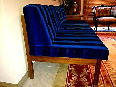 $6000 • Buy Terry Ridley Mid Century Three Seat Sofa Vintage Retro Velvet Designer