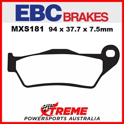 EBC Maico 500 MX/Adventure 1999 Sintered Race Front Brake Pad MXS181 • $99.95