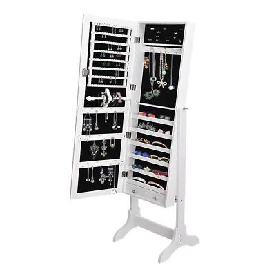 $149.99 • Buy Levede Mirror Jewellery Cabinet Makeup Storage Jewelry Organiser Box Standing