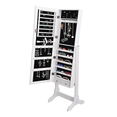 $149.99 • Buy Levede Mirror Jewellery Cabinet Makeup Storage Jewelry Organiser Box Standing