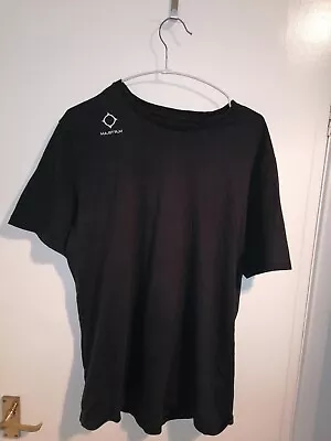 Ma.Strum Ma Strum Short Sleeve T Shirt Black Embroidered Shoulder Large • £8