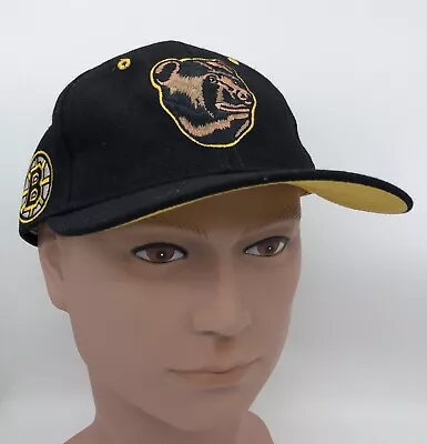 Boston Bruins NHL Vintage Hat Snapback 90’s 1990’s Zephyr Bear Pooh • $39.99