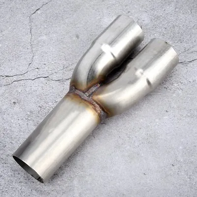 New Merge Collector - Exhaust Y Pipe | Stainless Steel Dual 1.5'' ID Inlet • $42.71