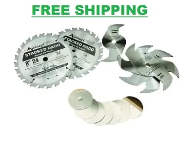 Avanti Pro 8 In. X 24 Teeth Stacked Dado Saw Blade Set Circular Quality Durable • $81.70