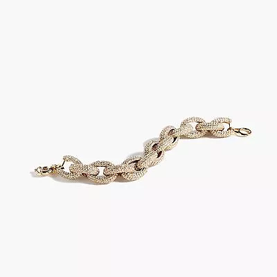 New J.crew Classic PavÉ Link Bracelet Crystal Currently In Stores 48738 $125 • $65