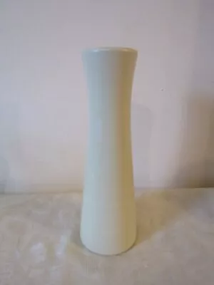 Modern Cream Beige Ceramic Tall Stripe Vase 32cm Tall • £11.99