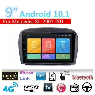 9  2+32GB Car Android 10.1 Stereo Radio GPS Navigation For Mercedes-Benz SL R230 • $180.49