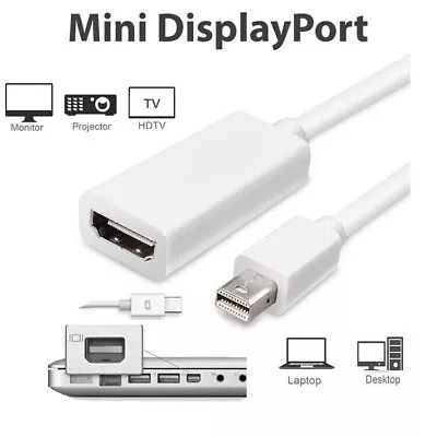 ThunderBolt Mini DisplayPort DP To HDMI Adapter Cable For Macbook Pro Air IMac • £3.29