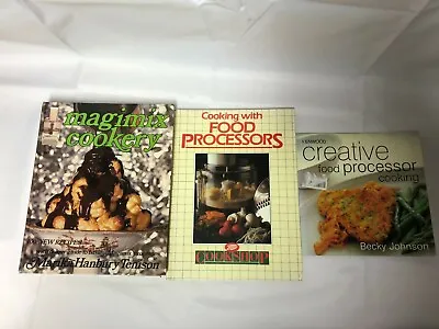 3x Food Processor Books Magimix Cookery Cooking With Food Processors Kenwood • £9.99