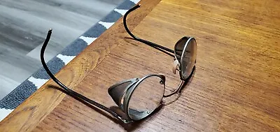 Vintage Bausch & Lomb Side Shield Folding Safety Goggles Motorcycle Steampunk  • $75