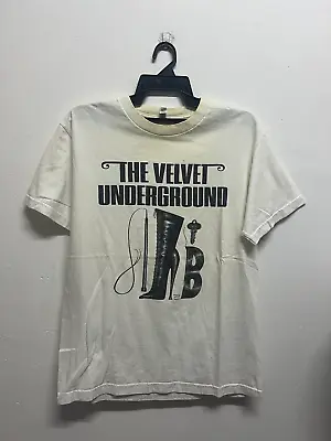 The Velvet Underground Lou Reed Boots Of Leather Band Unisex T-shirt GC1459 • $18.04