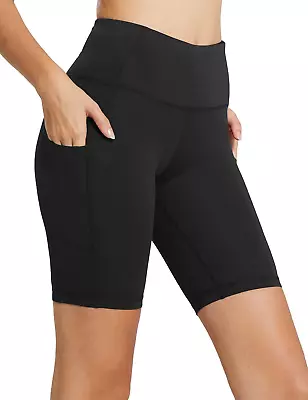 BALEAF Women'S 8 / 5 / 3  Biker Shorts High Waist Yoga Workout Gym Running Volle • $29.61