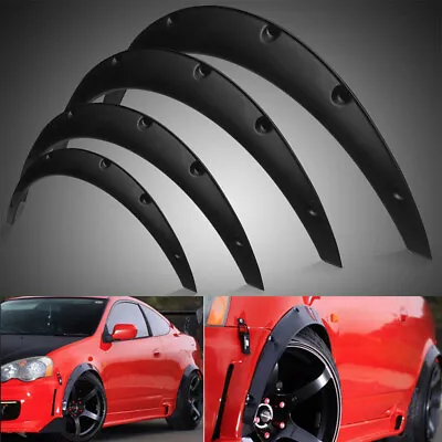 4 Pcs Universal Car Fender Flares Flexible Durable Body Wheel Extra Wide Arches • $45.93