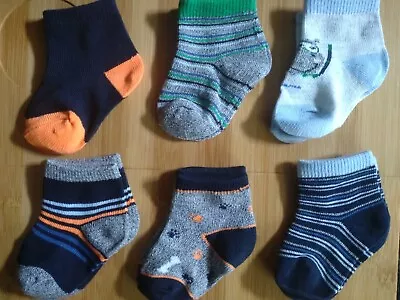 Baby Boy Socks 6-12 Months  (6pairs) • £5