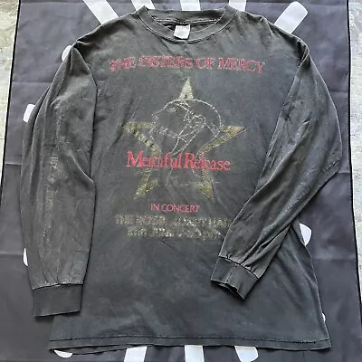 Vintage The Sisters Of Mercy Long Sleeve T-Shirt Sz XL Goth Bauhaus Joy Division • $249.99