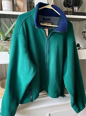 Vintage Ebtek Eddie Bauer Polartec Mens Green Fleece Jacket Lg Nwt • $65