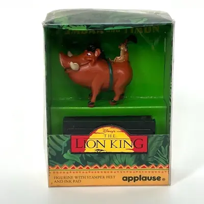 Applause Disney's The Lion King Pumbaa Figure Stamper Feet & Ink Pad Vintage • $3.77