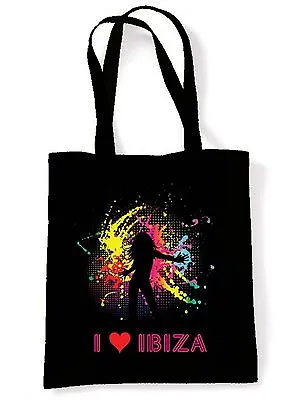 I LOVE IBIZA  SHOULDER  BEACH BAG- Space Pacha Clubbing Amnesia Eden • £8.95