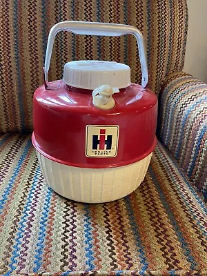 $199.95 • Buy Vtg Red International Harvester I-H Coleman Water Thermos Cooler Jug Near Mint