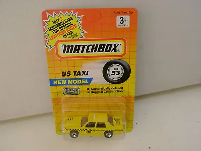 1992 Matchbox Superfast Mb 53 Us Taxi Ford Ltd New On Card • $9.99