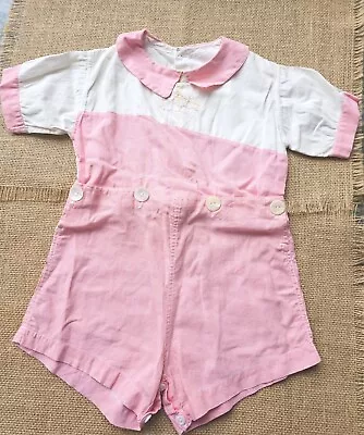 Vintage 1970s Baby Toddler Clothes Boys 2 Pc Boys Shirt Girls Slip • $14.99