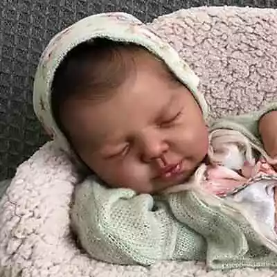 19in Painted Reborn Doll Kit Valentina Lifelike Baby Dolls With Veins Cloth Body • £46.32