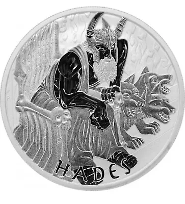 $44.75 • Buy 2021 Tuvalu Gods Of Olympus Hades 1 Oz Silver BU Coin In Capsule BU Perth Mint