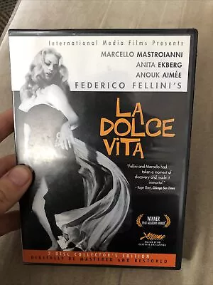 La Dolce Vita 1961 2-Disc DVD Collector's Edition Re-Mastered Federico Fellini • $11.99