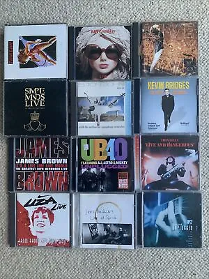 Bundle Of Various Artists LIVE CDs All In Good Used Condition See Description • £9.99