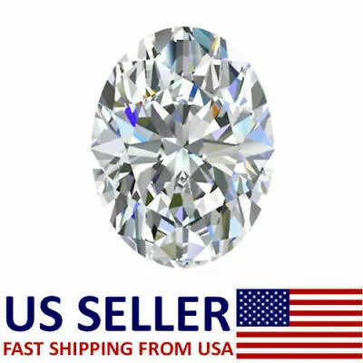 Loose Moissanite Stone DEF White Color Oval Brilliant Cut Excellent VVS1 Grade • $27.20