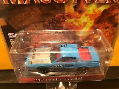 1/64 Greenlight Hollywood Macgyver 1987 Pontiac Firebird Blue • $10