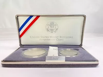 1991 Mount Rushmore Anniversary 2 Coin Proof Set • $36.99