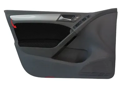 Front Insert Door Panel Cover Carbon Fiber For VW Jetta 2011-2014 Black • $51.99